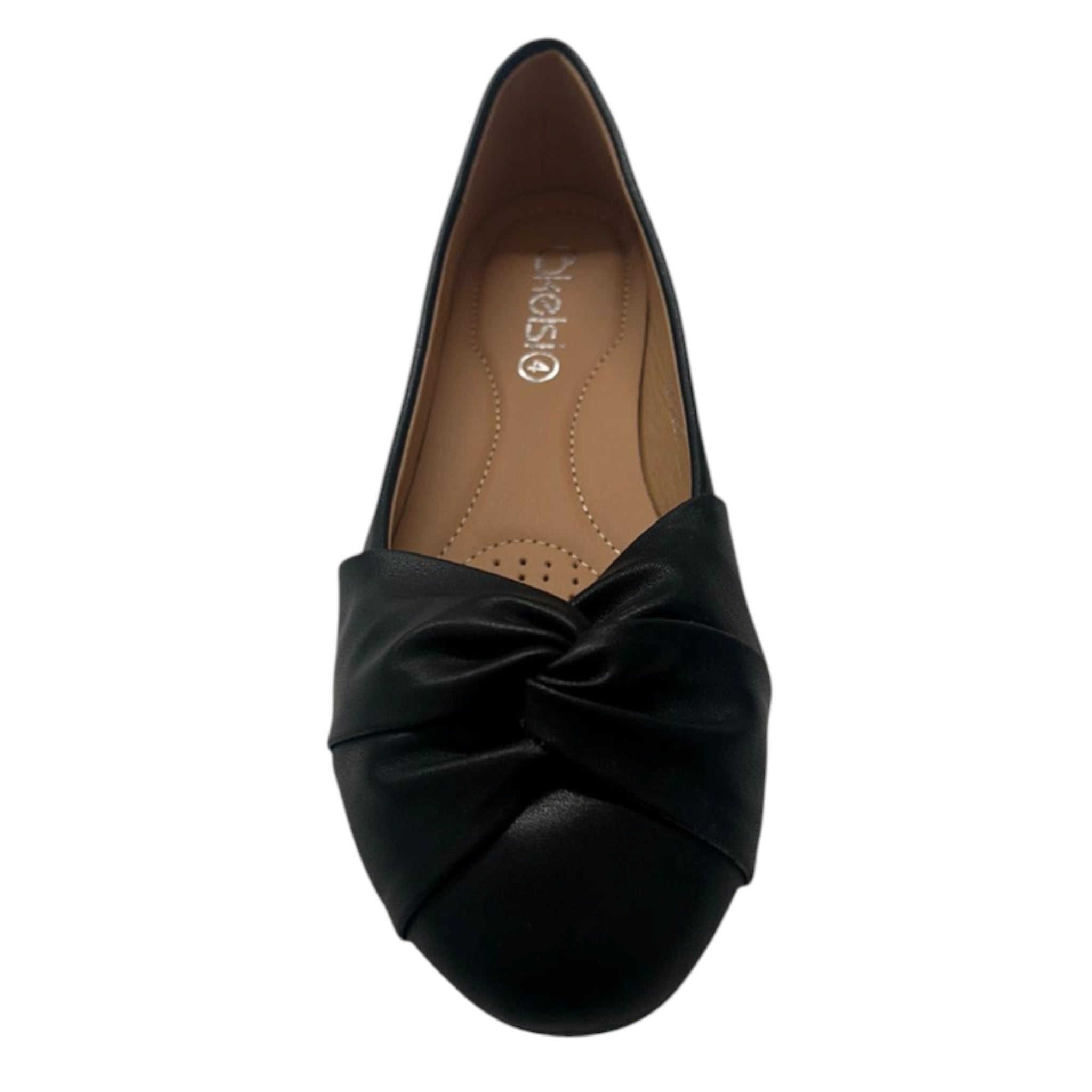 Ladies Black Slip On Flat Shoes - Schoolwear / Workwear